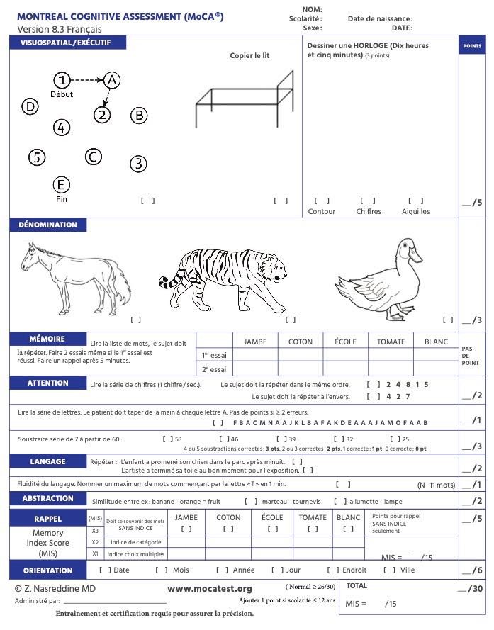T l charger Gratuitement Le Test Moca En PDF Modelesdoc fr